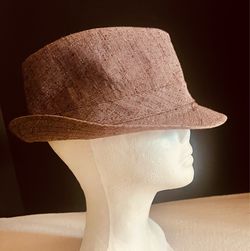 Brown Fedora Hat Sz M