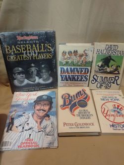 Baseball Book Lot – Yankees, Dodgers & More