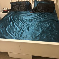 IKEA Bed Frame & Storage (NO MATTRESS)