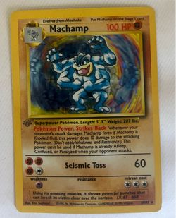 1st edition Machamp Holo