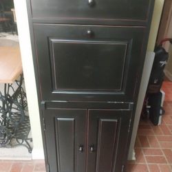 Secretary Desk And Matching Cabinet 