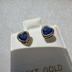 14k sapphire earrings