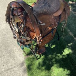 1982 John Hill Maker Saddle Really Good Shape $600