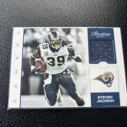 Stephen Jackson Game Worn Patch Card Rams 2012