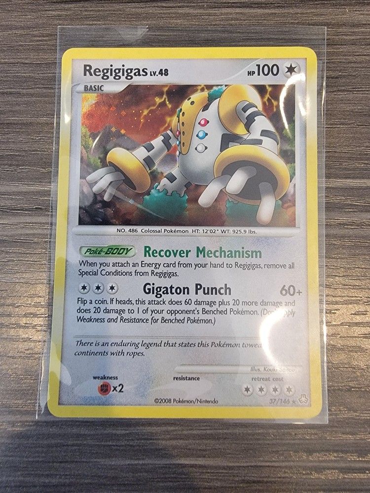 Regigigas 37/146 Legends Awakened Holo Rare Pokémon card TCG - NM!