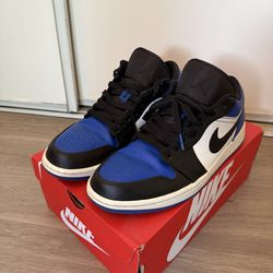 Air Jordan 1 Low Royal Toe Blue/Black Size 11