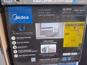 10000btu windows ac  U - shaped by media  smart WiFi.  Complete Set new with warranty.