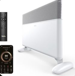 Balu Convection Space Heater 1500W, Wi-Fi, Smart Thermostat, Wall/Standing, White