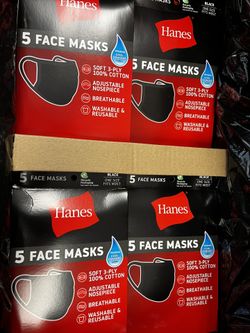 Hanes Face Mask Box 230 Mask Total For $70