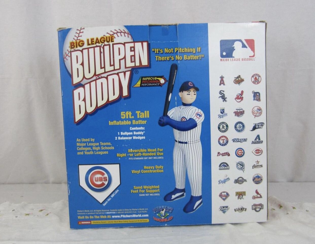 Big League Bullpen Buddy Inflatable Batter Baseball by Pitcher’s World NO BOX