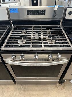 Whirlpool Stainless Steel 5 Burner Gas Stove Range Oven