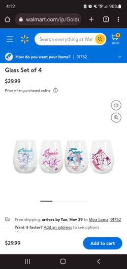 Golden Girls Wine Glass Set