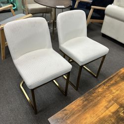 Set Of 2 Dining Chair Metal Frame