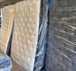 Mattresses in Plastic Wrap