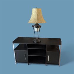 Tv Stand And 2 Lamps