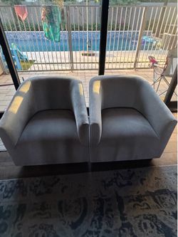 2 X custom RH arm chairs