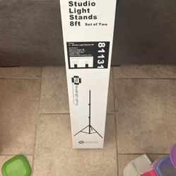 2 Studio Lighting Stands