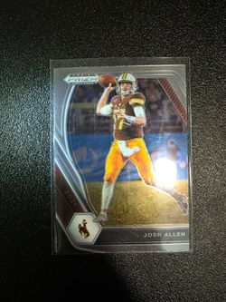 JOSH ALLEN WYOMING PRIZM BILLS NFL SPORTS CARD!