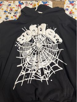 Spider og hoodie black and white