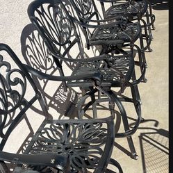 Set Of 5 Swivel Bar Stools 