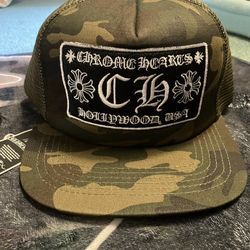 Chrome Hearts Camo Trucker Hat