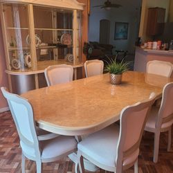 Dining Table And China 