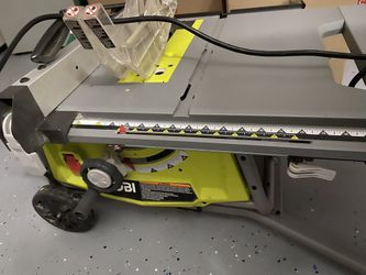 RYOBI 15 Amp 10 in. Expanded Capacity Portable Corded Table Saw With Rolling Stand