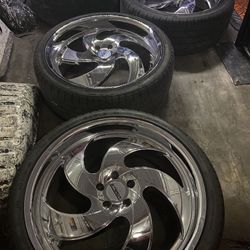 5 Lug Chrome Wheels