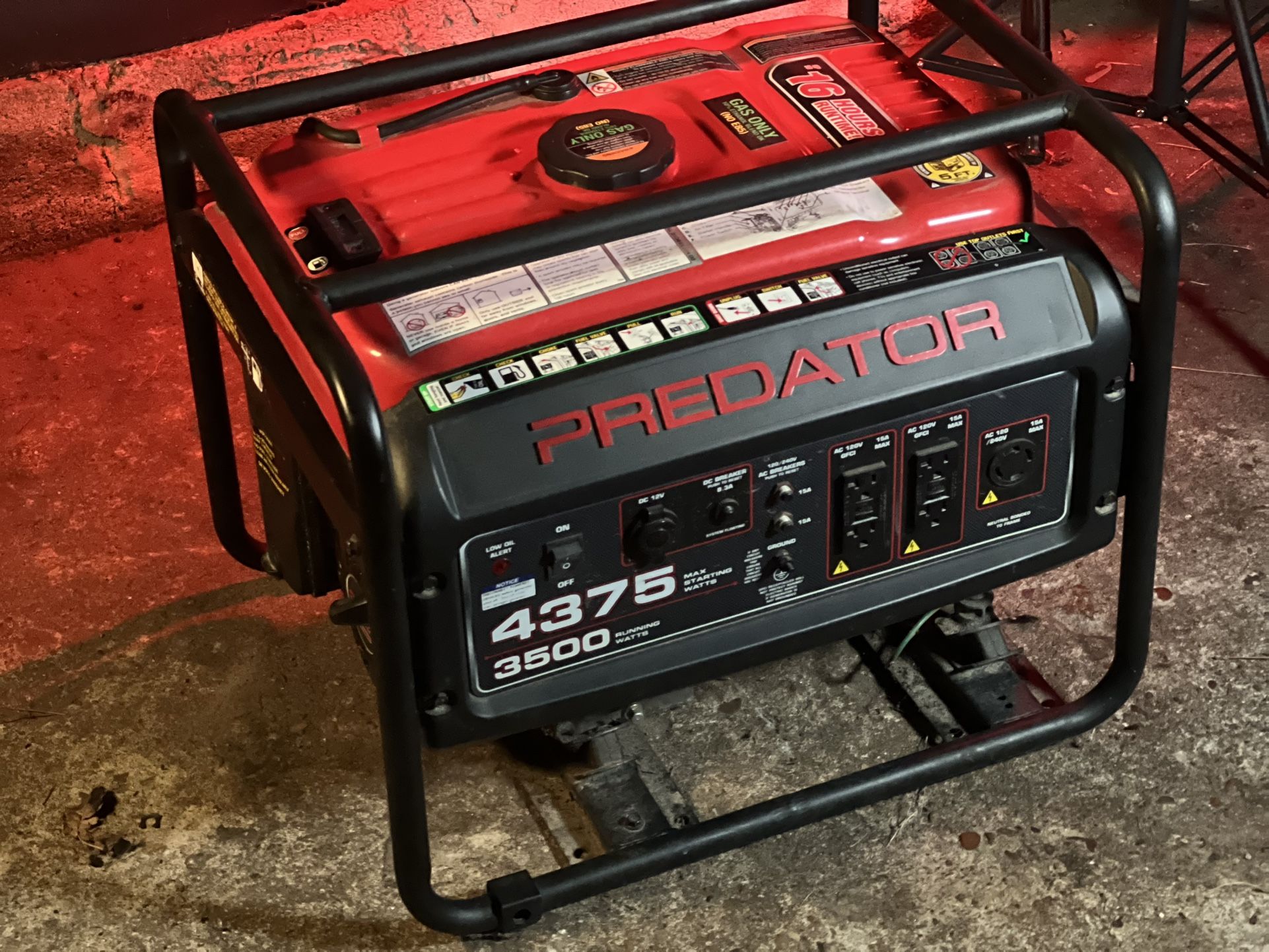 Predator 4375 Generator – Runs Great – $300 OBO