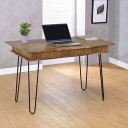 Brand New Rustic Amber Writing Desk