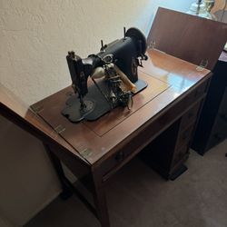 White rotary sewing machine