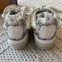 Louis Vuitton skates Swarovski Monogram