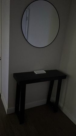 Hallway table and mirror