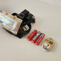 LED USB Rechargeable Headlamp Headlight Hunting Fishing Torch Flashlight