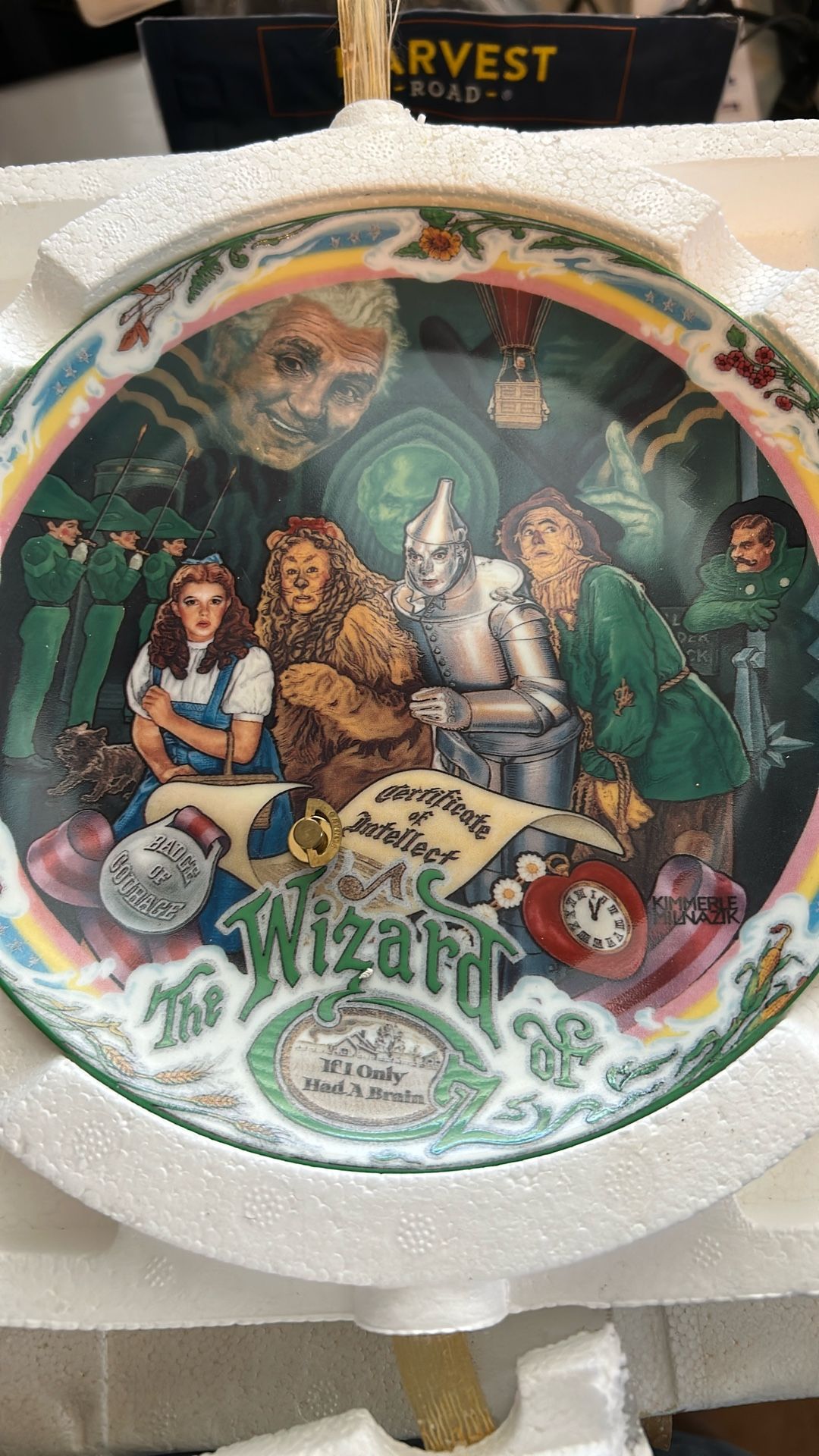 Wizard Of Oz, If I Only Had A Brain Musical Plate