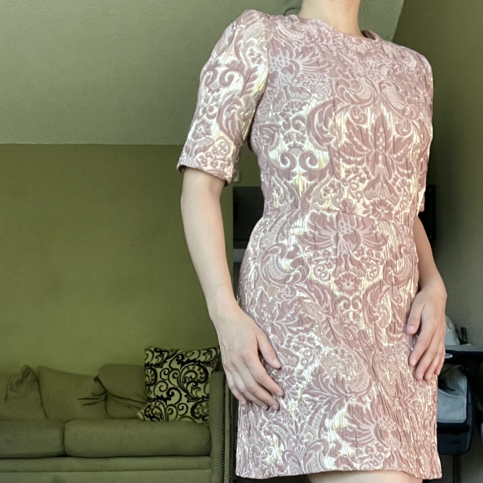 H&M Textured Paisley dress