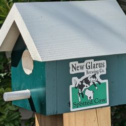 Spotted Cow Bird House 