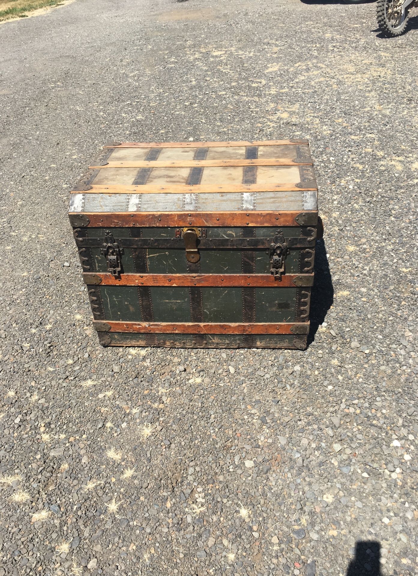 Old steamer trunk
