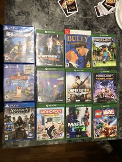 Video games for sale Xbox one and ps4