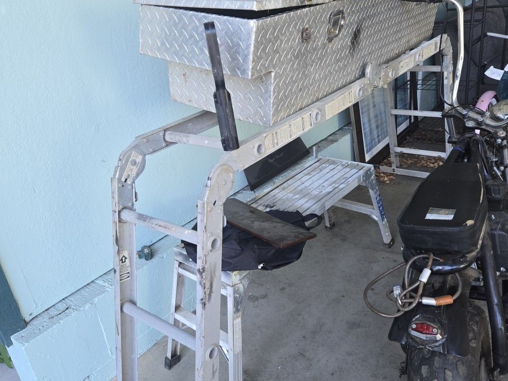 tool box and ladders