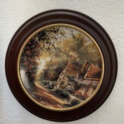 Cottage Around The Bend And Friends And Flowers Wall Plate