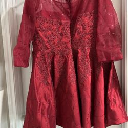 Burgundy Red Special Occasion Dress