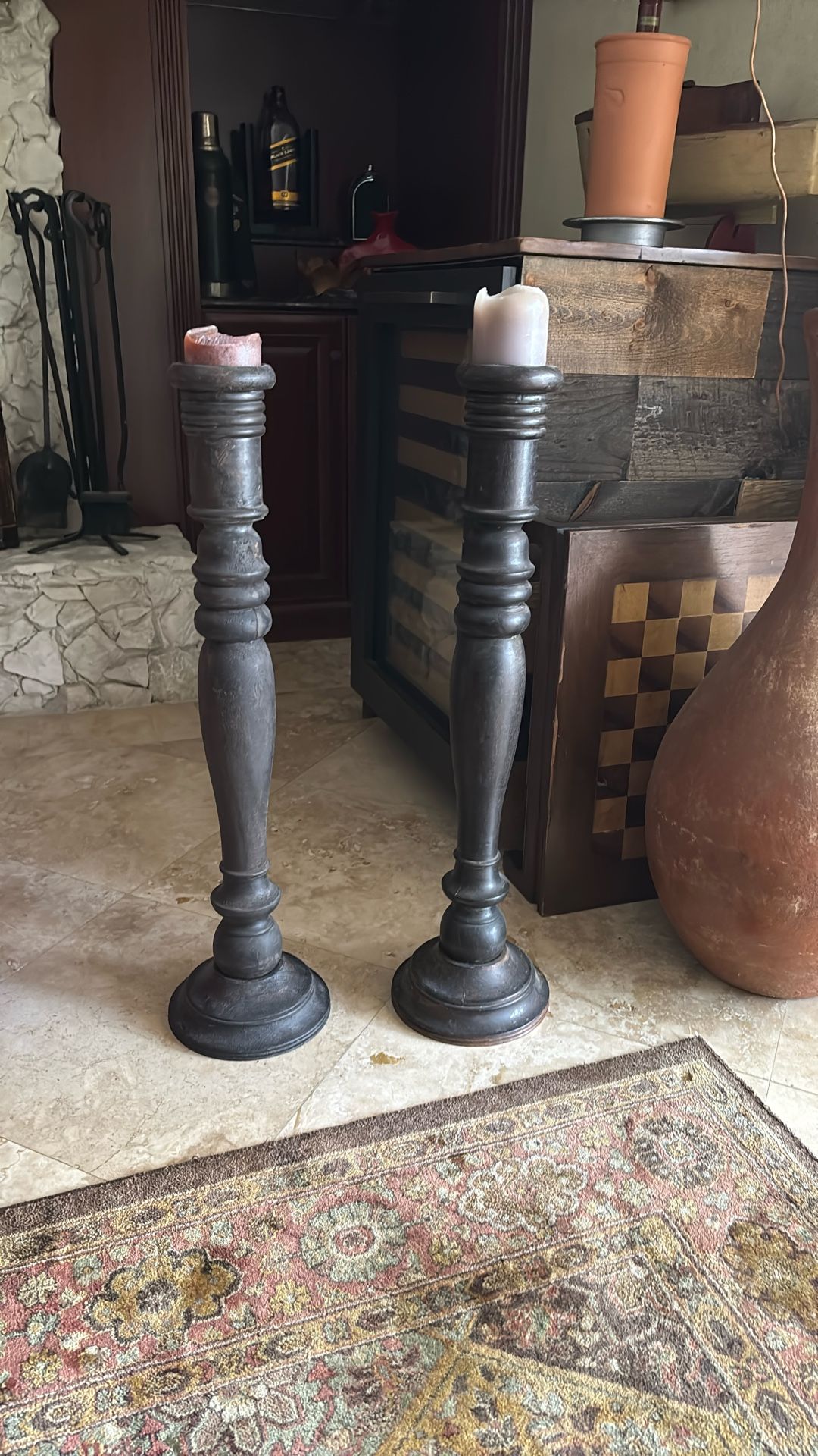 Candelabra’s, 2‘6“ Wood Light Weight