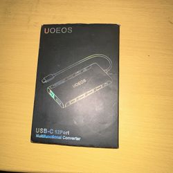 Uoeos USB-C 12 port multifunctional converter (brand new, with the box)