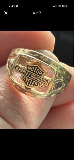 10k vintage stamper blackhillsgold Harley Ring