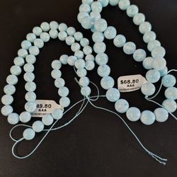Beautiful 16" Strands Of Natural Hemimorphite 5,6 And 8mms $30 Each
