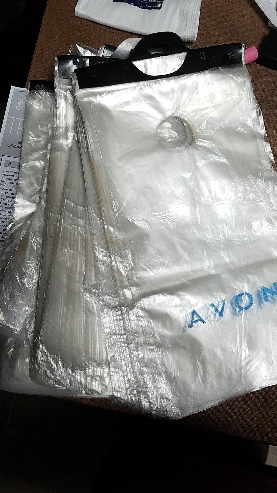 Avon plastic sleeves for books FREE to good home