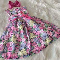 Carter's Floral Baby Dress w/ Headband *6 Months 