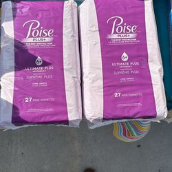 Pack Of 2 Poise Plus New