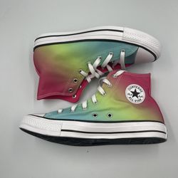NEW Converse Chuck Taylor All Stars Rainbow Sneakers Women’s Sz 8  Men’s Sz 6 High Top Lace Up